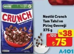 NESTLE CRUNCH TAM TAHIL VE PİRİNÇ GEVREĞİ 375 G